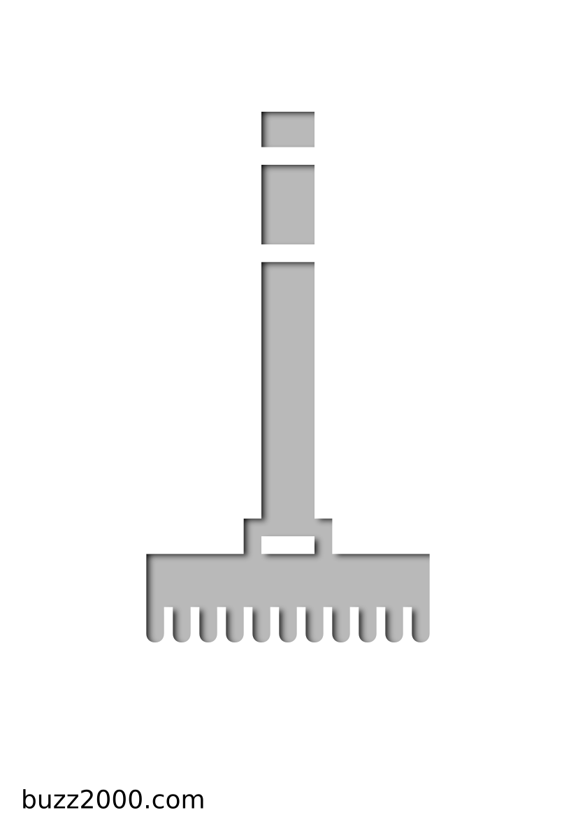 Pochoir Constructions Râteau