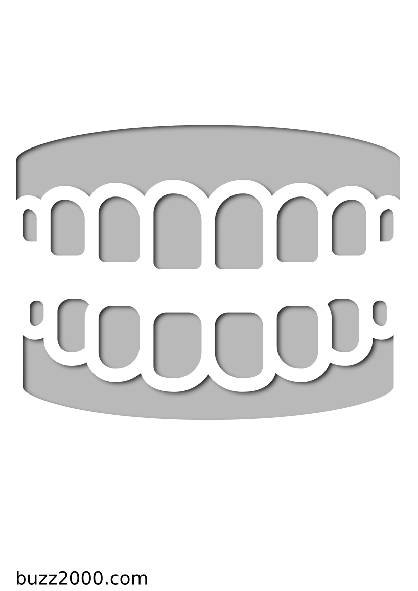 Pochoir Dentisterie Les dents