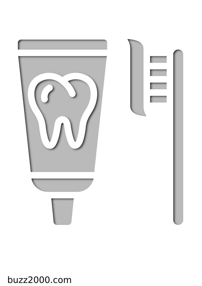 Pochoir Dentisterie Brosse à dents