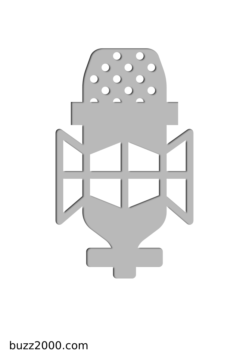 Pochoir Ensemble-de-musique Microphone