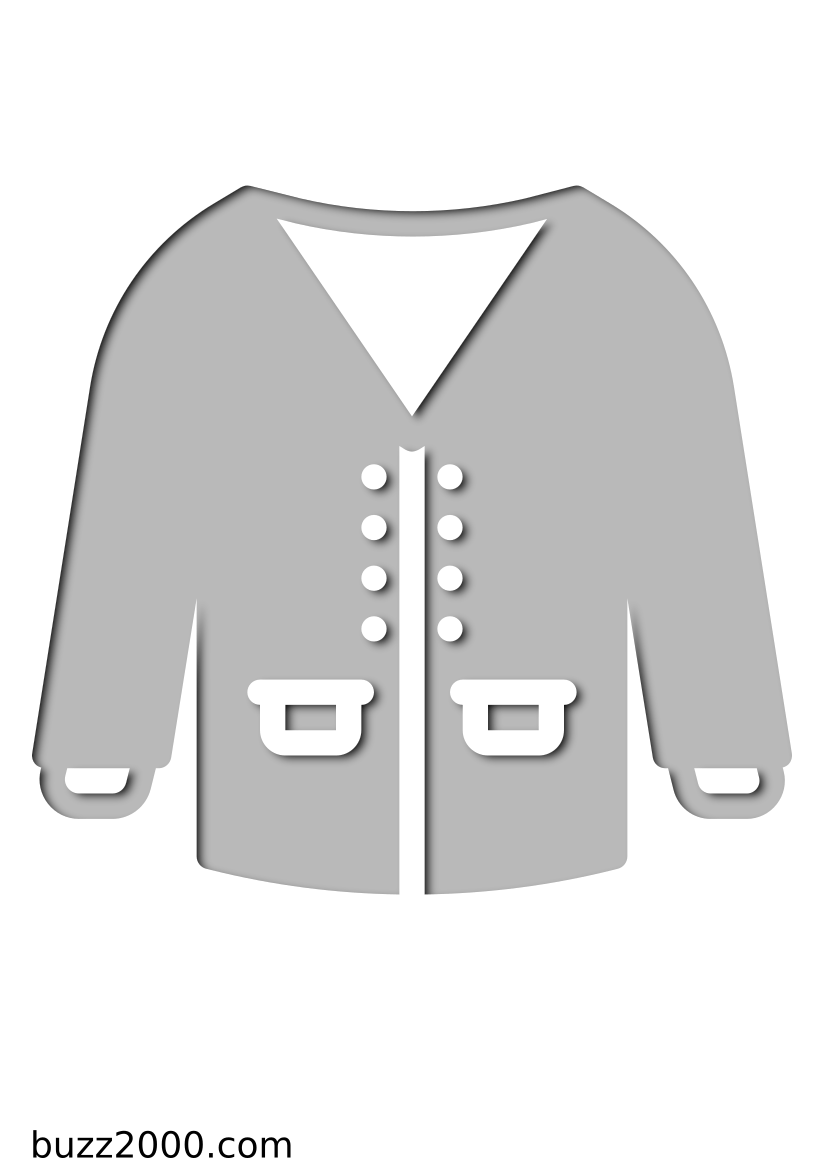 Pochoir Hiver Manteau