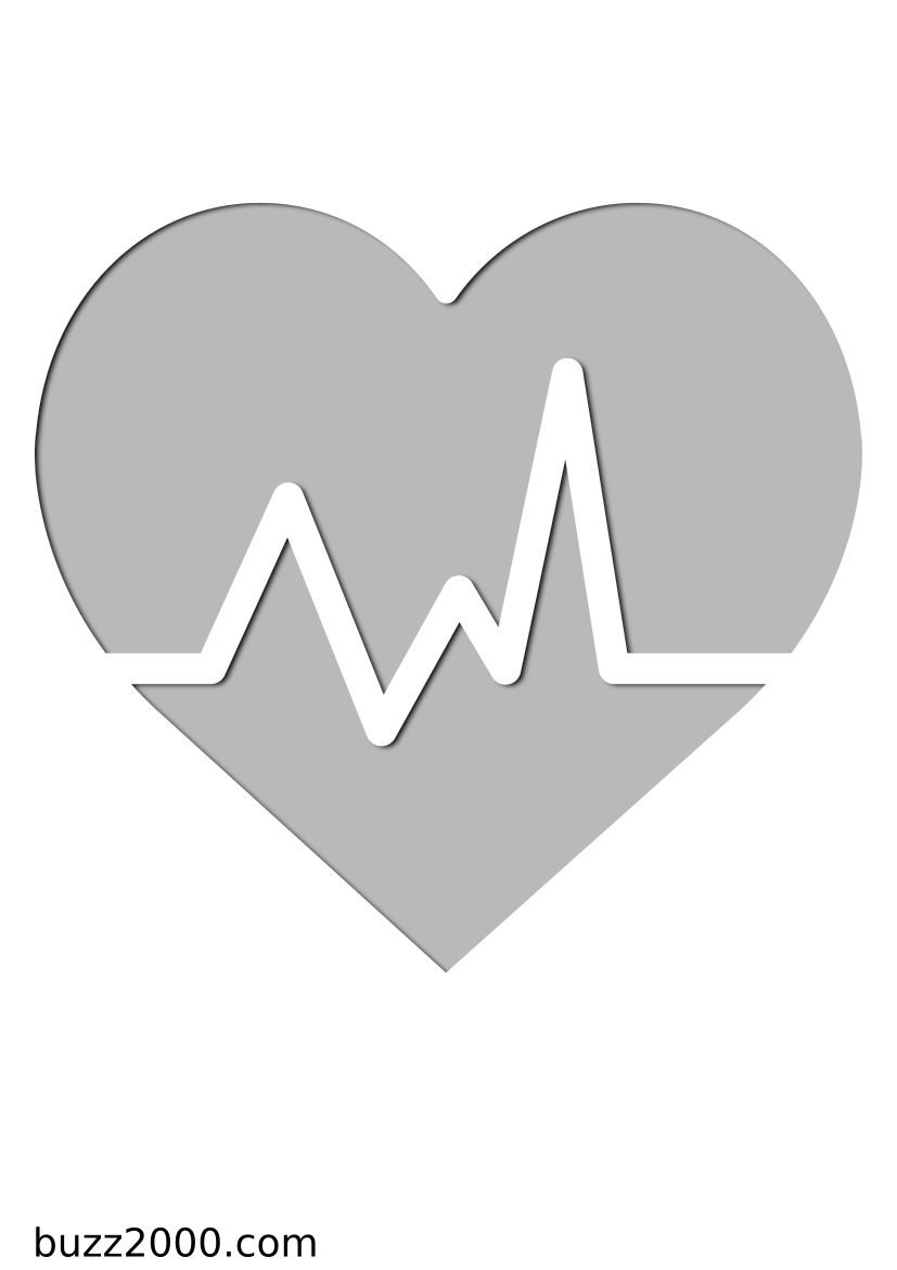 Pochoir Medical Cardiogramme