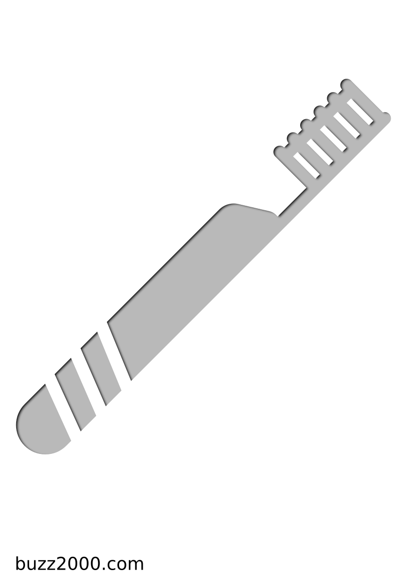 Pochoir Medical Brosse à dents