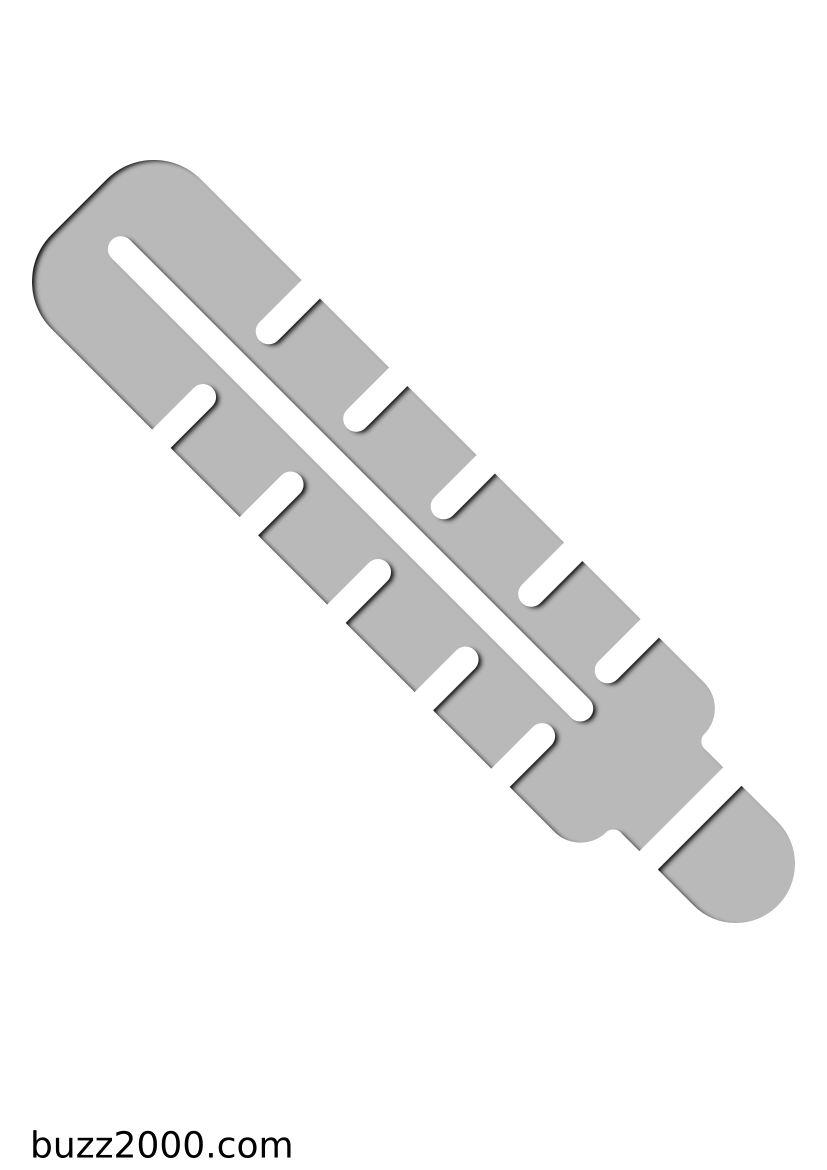 Pochoir Medical Thermomètre