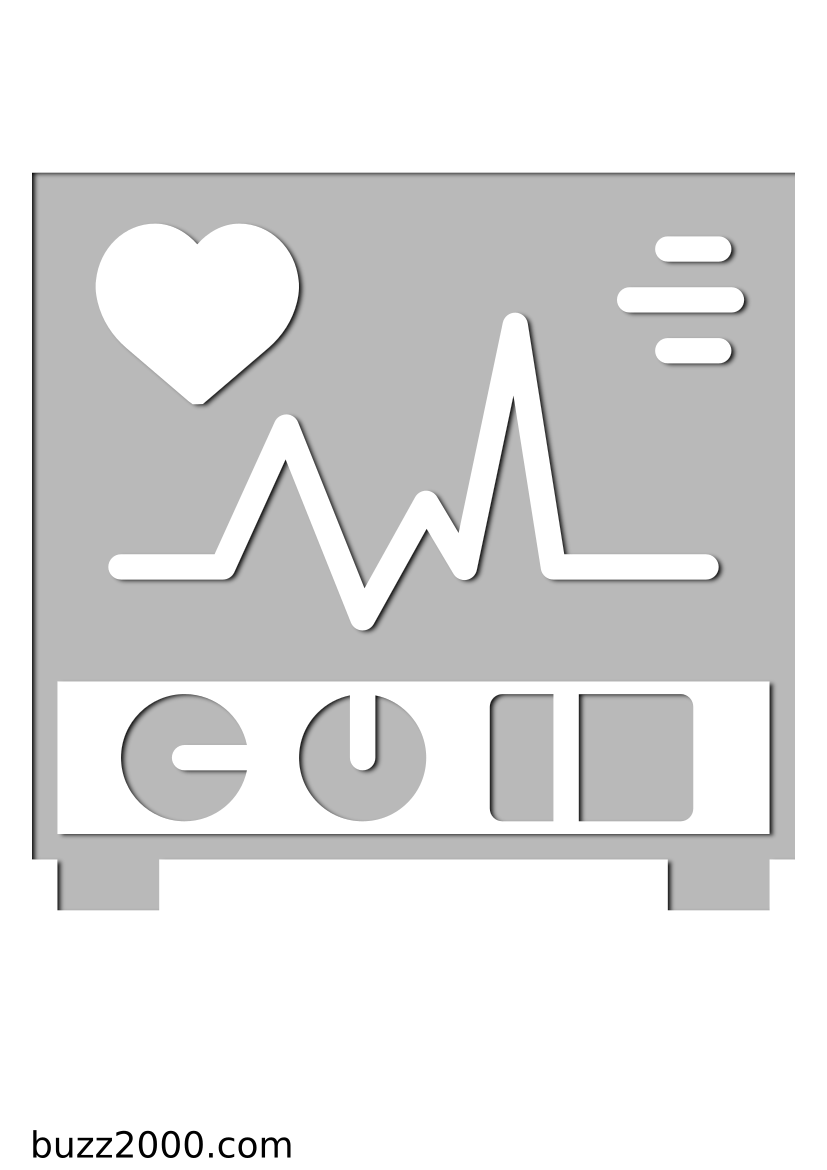 Pochoir Medical Cardiogramme