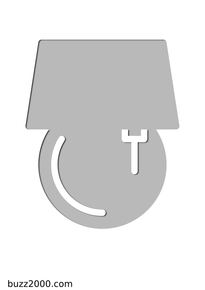 Pochoir Menage Lampe