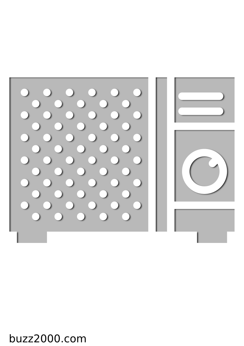 Pochoir Menage Four micro onde