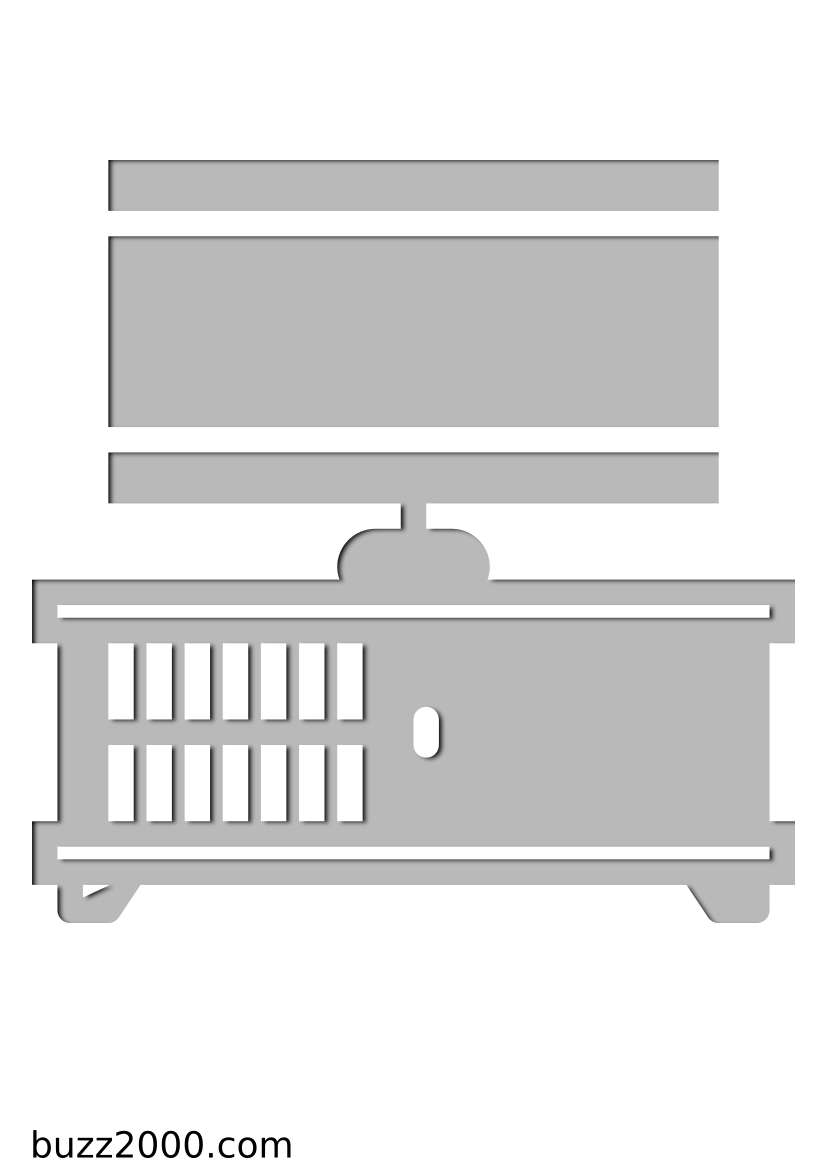 Pochoir Menage Télévision