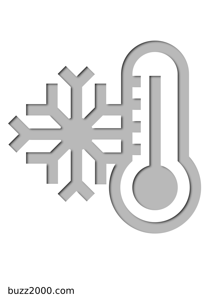 Pochoir Meteo Thermomètre