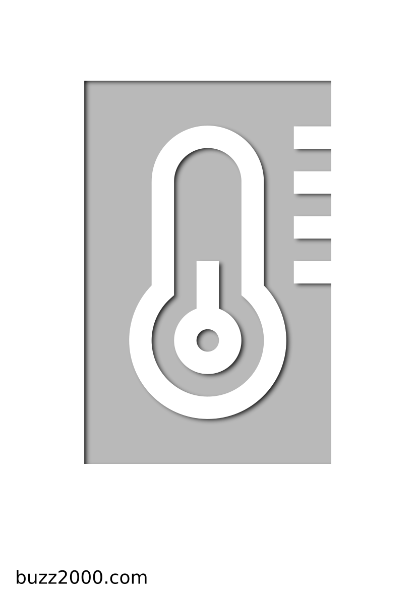 Pochoir Meteo Du froid