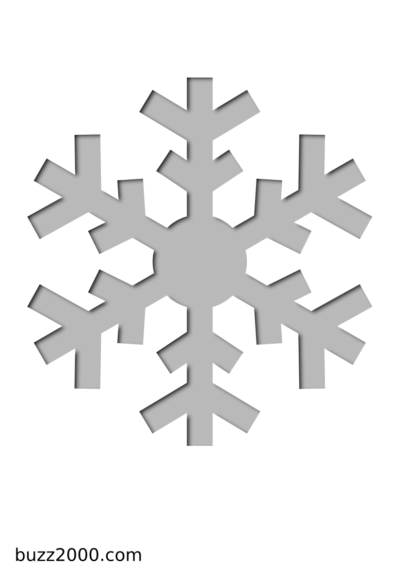 Pochoir Meteo Flocon de neige