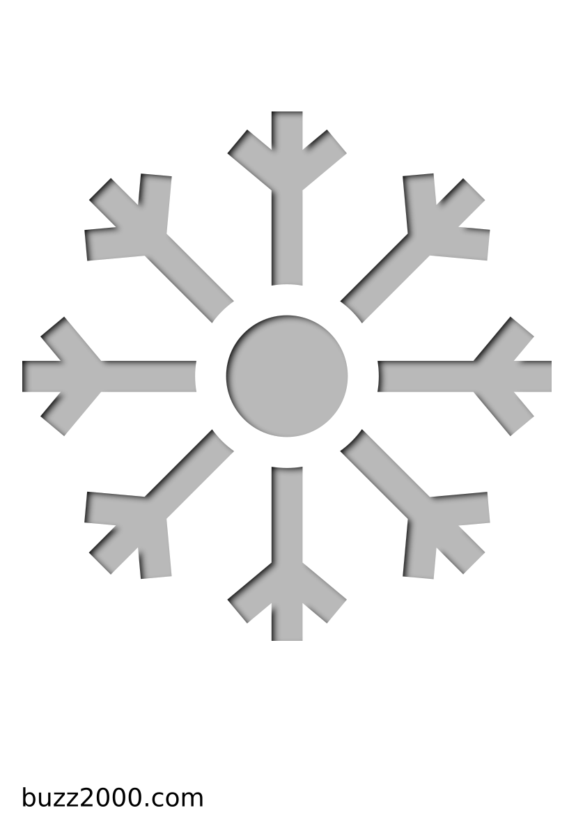 Pochoir Meteo Flocon de neige