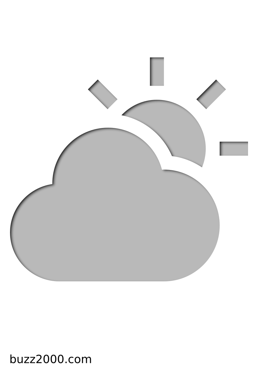 Pochoir Meteo Soleil