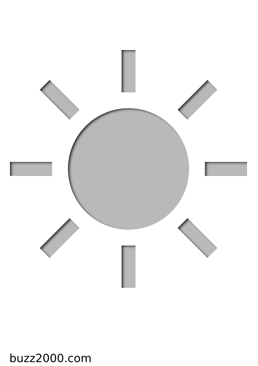 Pochoir Meteo Luminosité