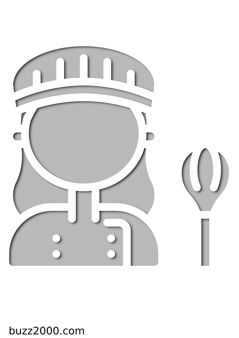 Pochoir Professions Chef