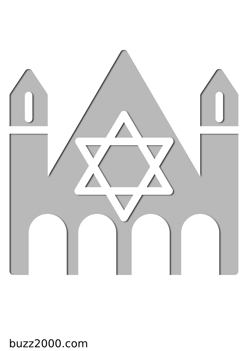 Pochoir Religion Synagogue