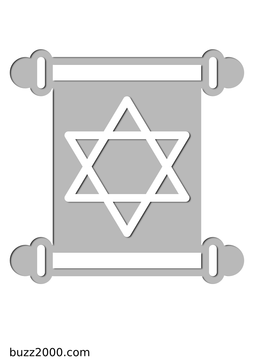 Pochoir Religion Torah