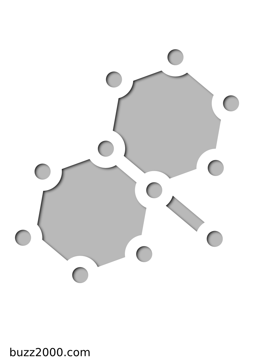 Pochoir Science Molcule