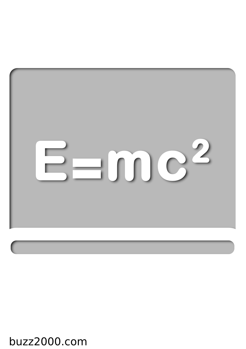 Pochoir Science Tableau noir