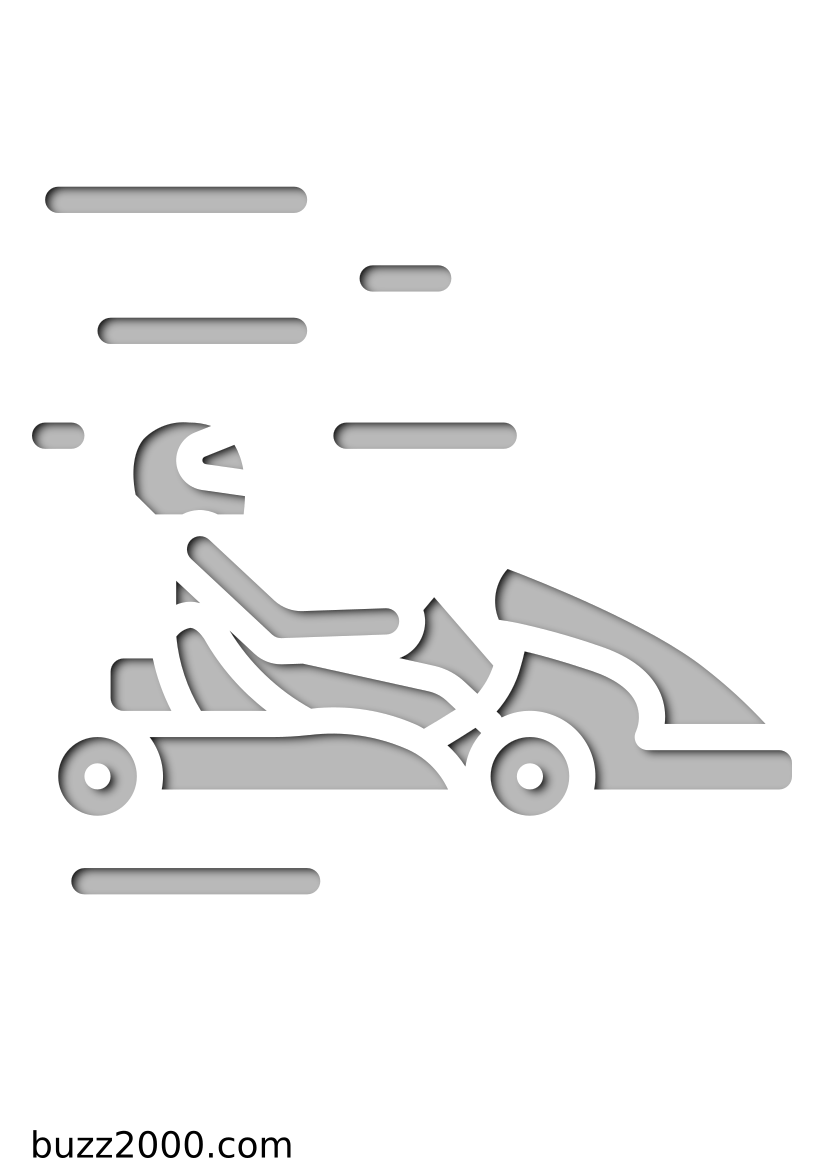 Pochoir Sports-motorises Karting