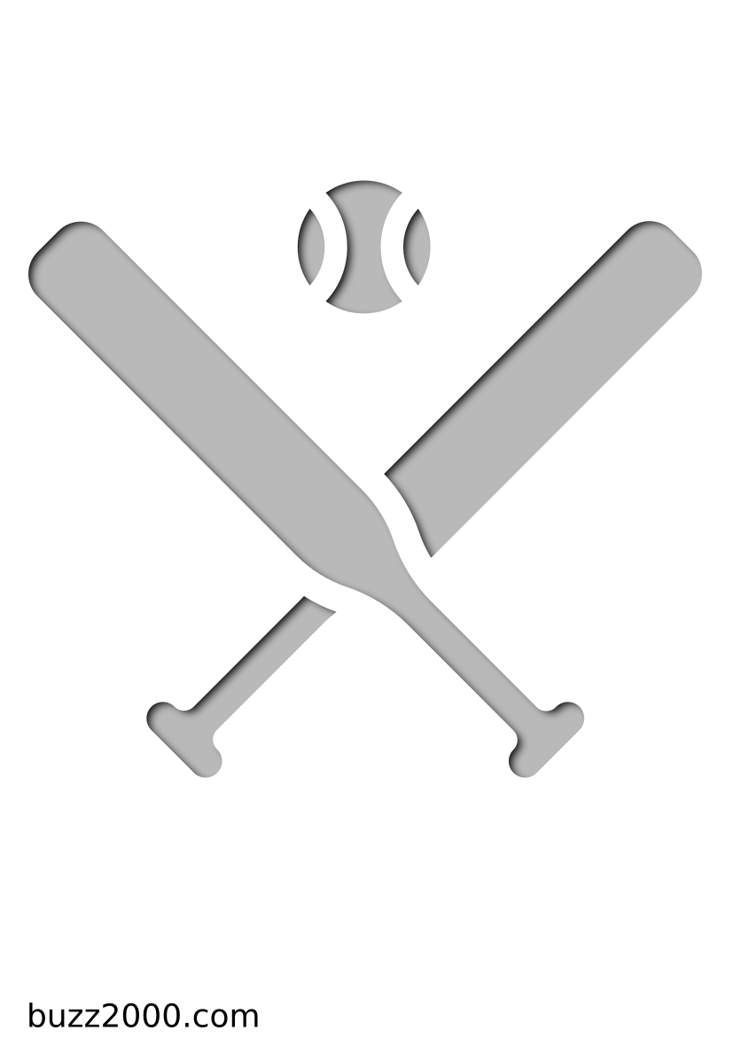 Pochoir Sports Base-ball