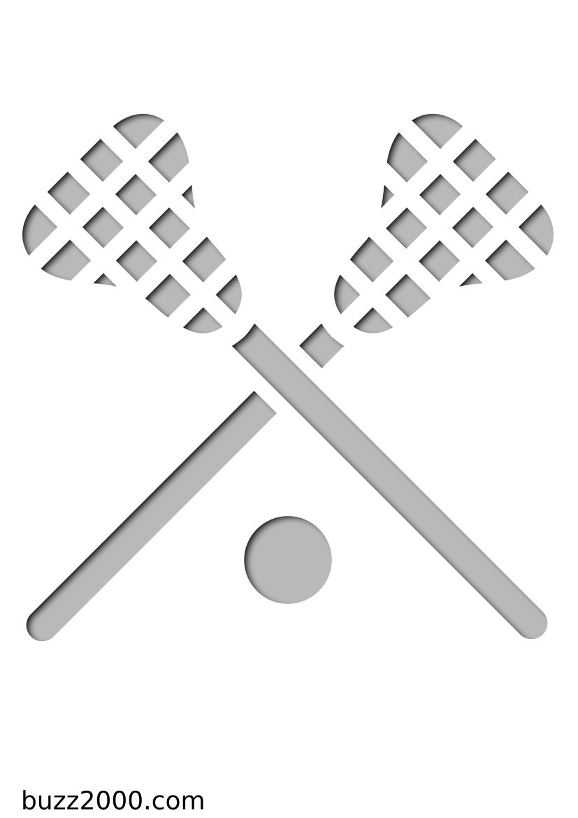 Pochoir Sports Lacrosse