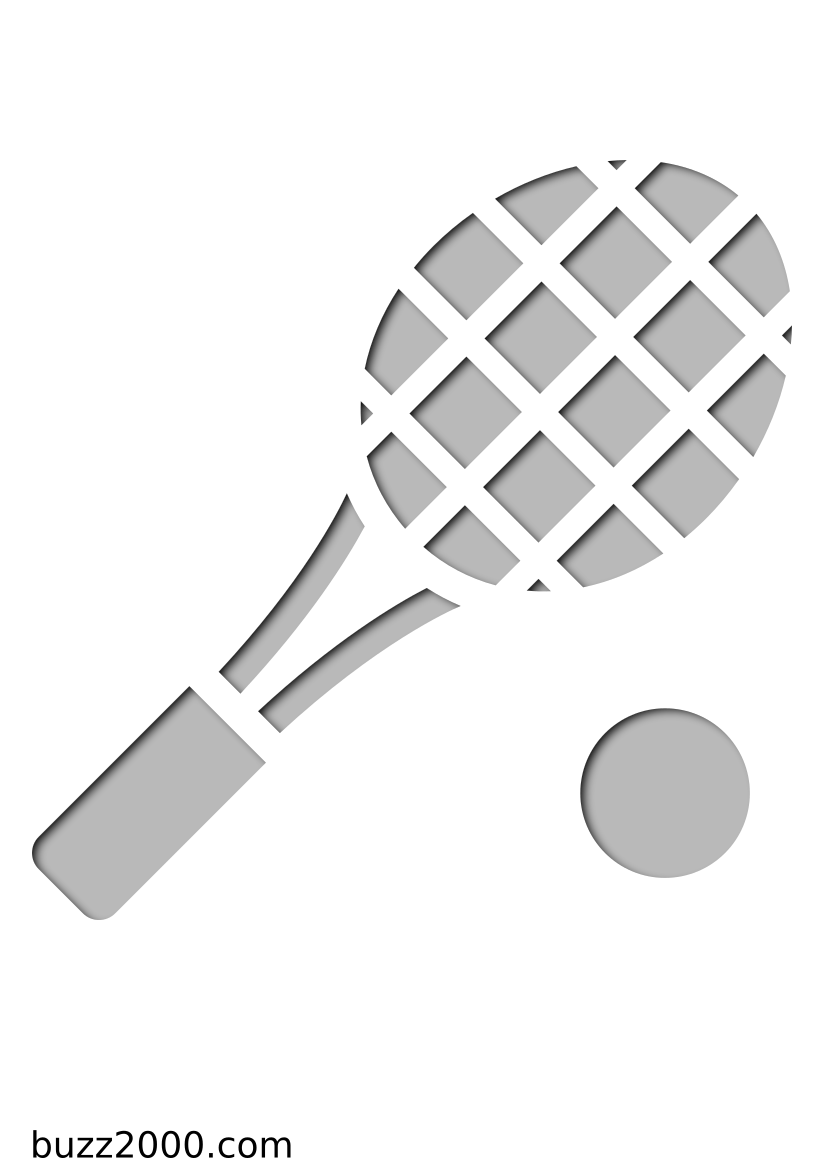 Pochoir Sports Tennis