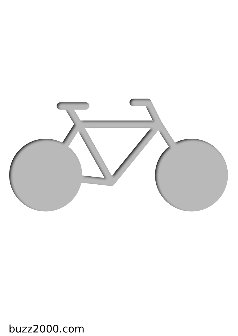 Pochoir Transport Vélo
