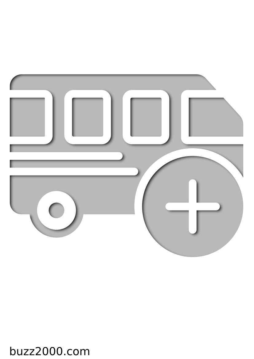 Pochoir Transport Autobus