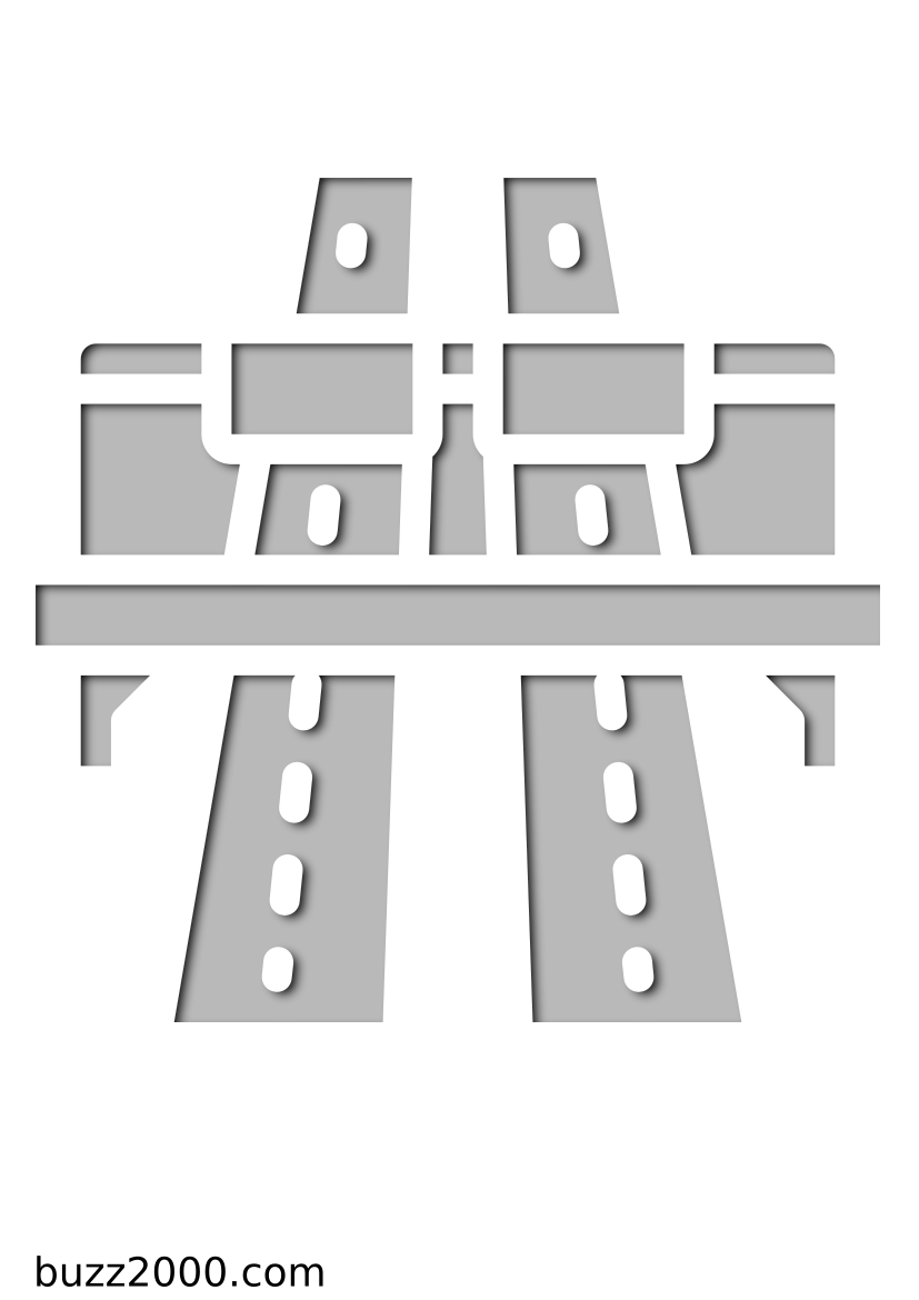 Pochoir Ville Autoroute